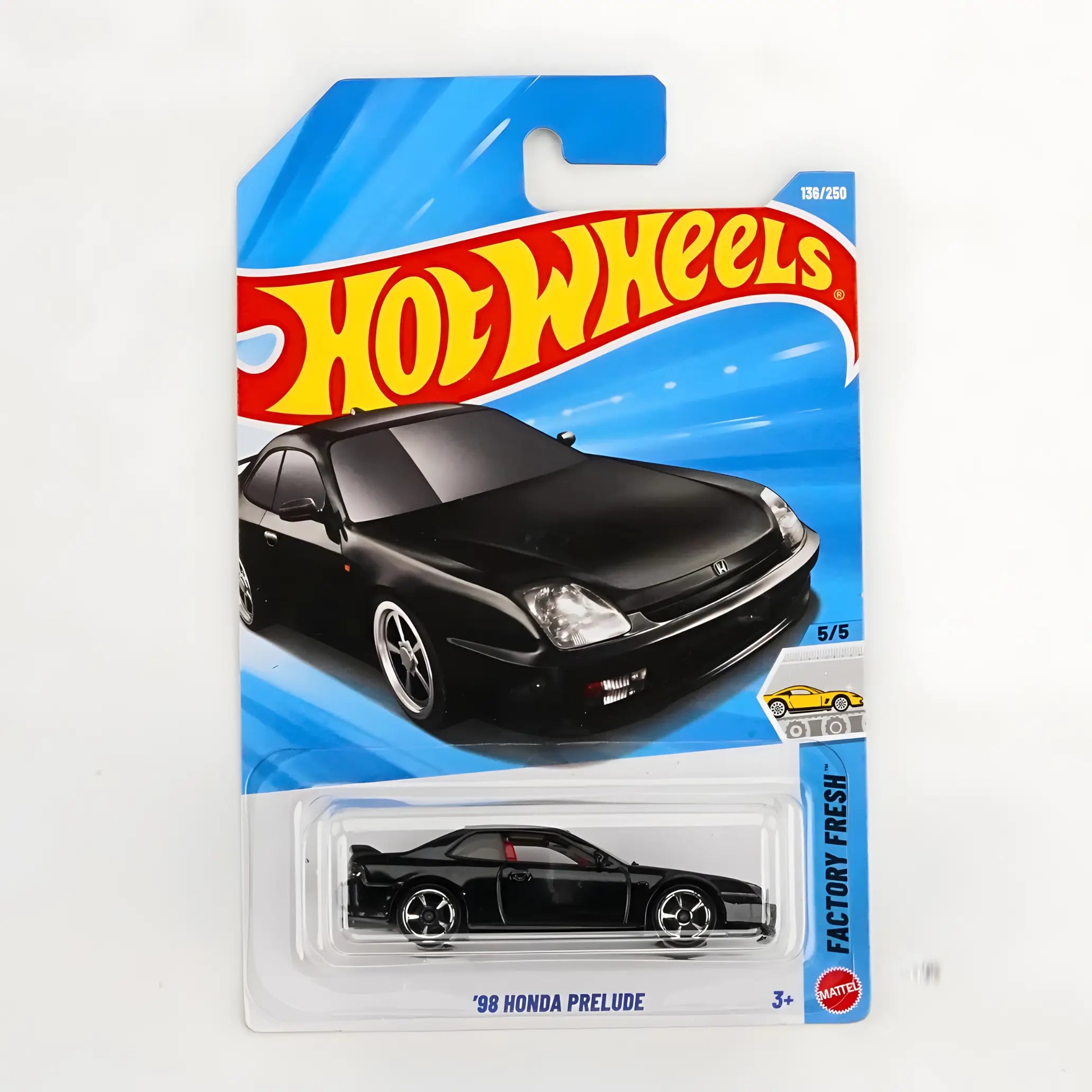 Hot Wheels '98 Honda Prelude Black 2026 Factory Fresh 5/5 Mainline