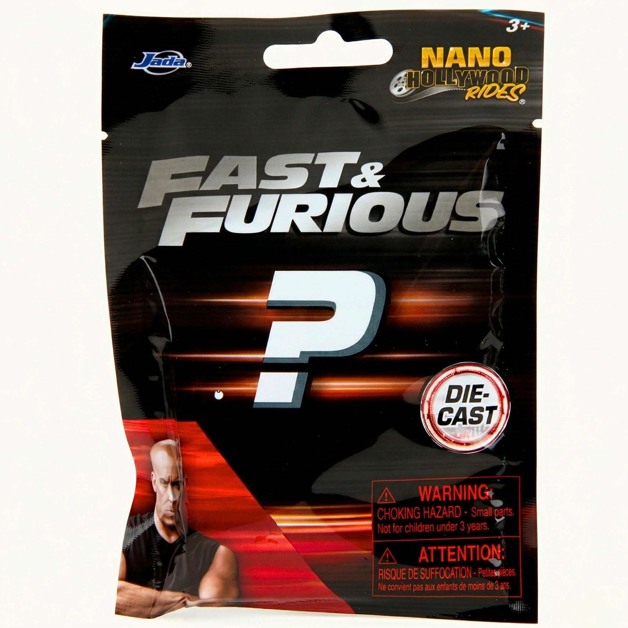 Jada Toys Fast & Furious – Mystery Blind Pack – 1 Voiture Métal 4cm Sur 12 – Collection Dès 3 Ans