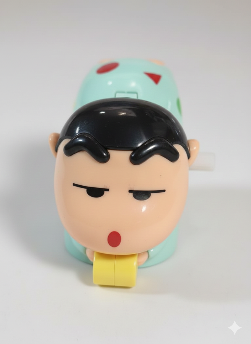 Cute Manual Clockwork Toy – 5 cm Crawling Push Figure (Pastel Green)