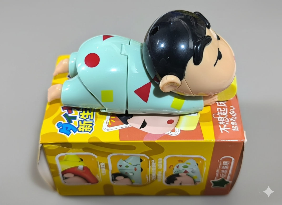 Cute Manual Clockwork Toy – 5 cm Crawling Push Figure (Pastel Green)