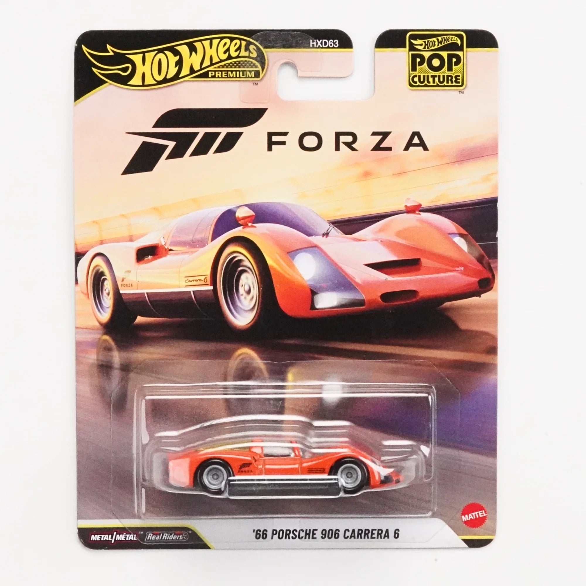 Hot Wheels Premium 1966 Porsche 906 Carrera 6 1:64 Die-Cast