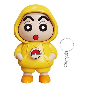 Cute Face-Changing Keychain - 3D Cartoon Key Holder (Multicolour, 3 Expressions)