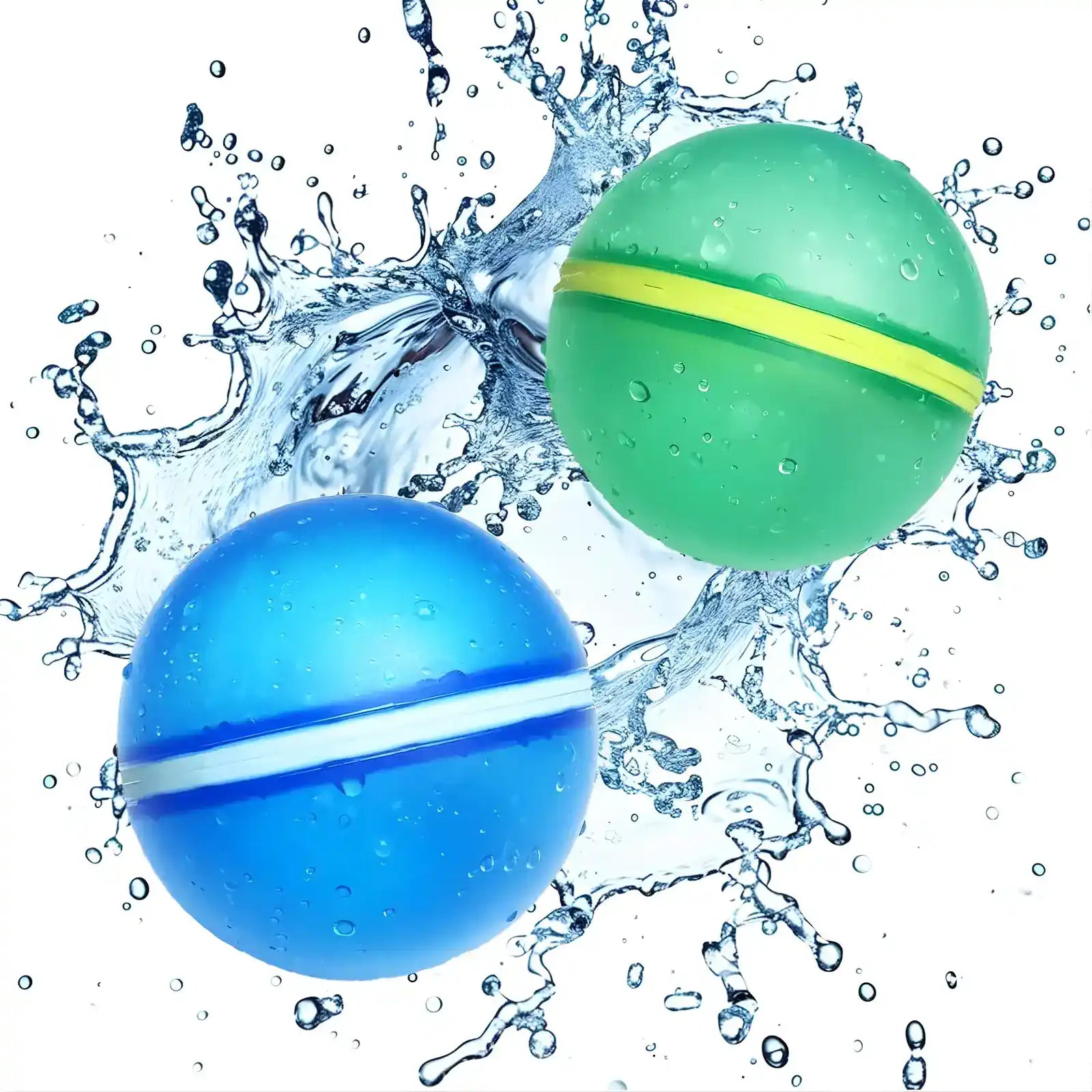 2-in-1 Magnetic Water Ball | Reusable Holi Water and Colour Balloon | Pack of 2 Silicone Balls