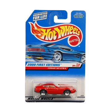 Hot Wheels 2000 First Editions Ferrari 365 GTB/4 Guaranteed For Life 1:64 Die-Cast Collectible Car