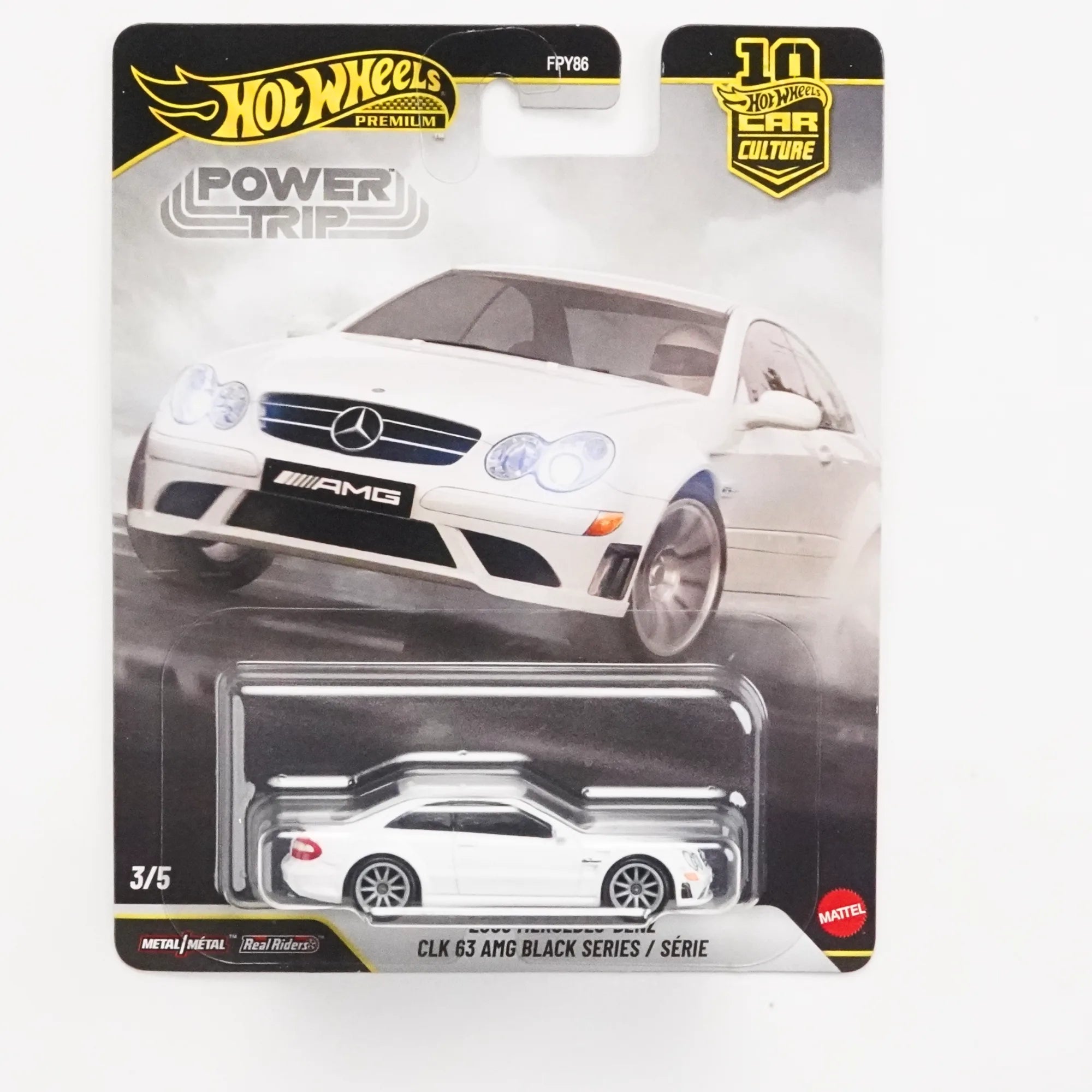 Hot Wheels Premium 2008 Mercedes-Benz CLK 63 Black Series 1:64 Die-Cast