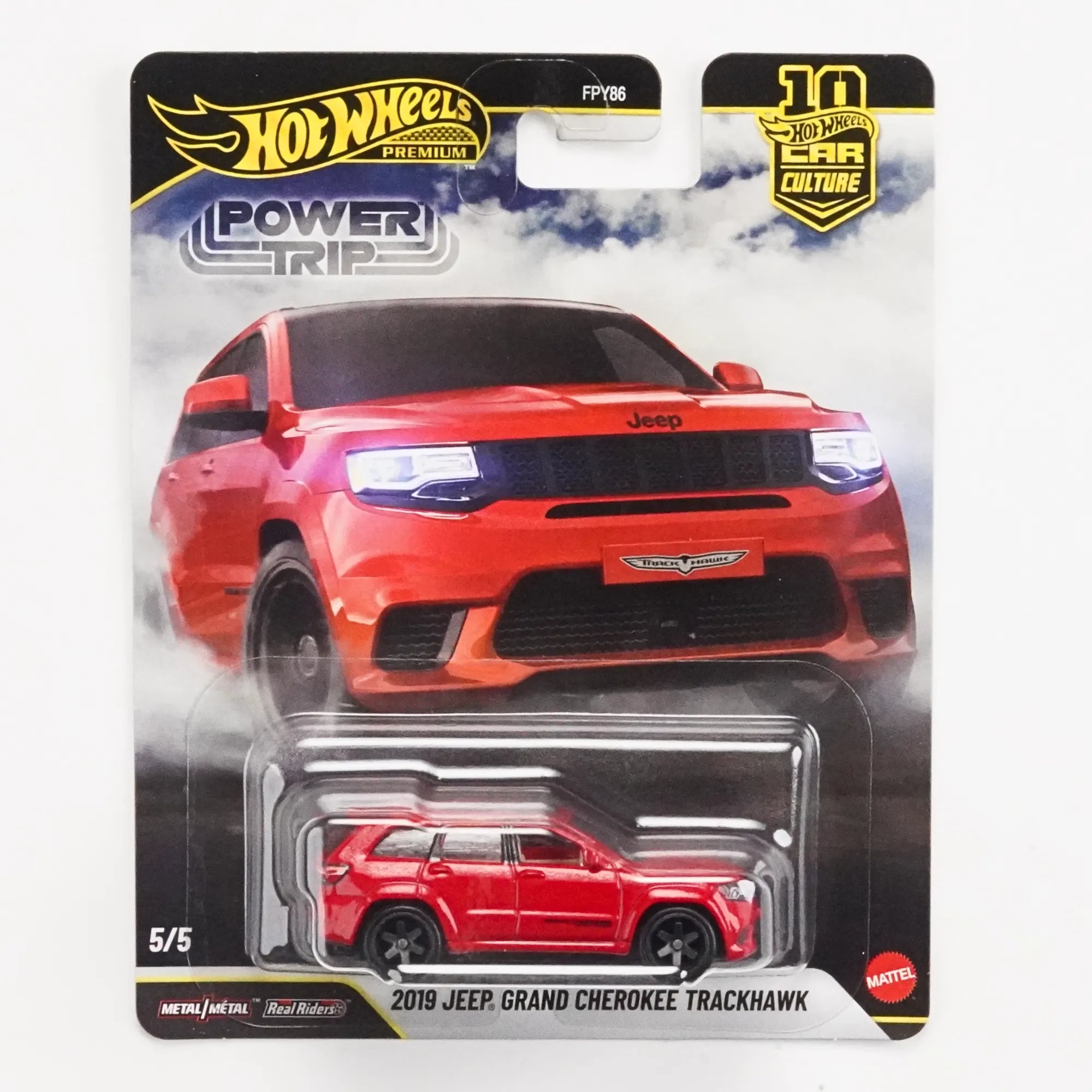 Hot Wheels Premium 2019 Jeep Grand Cherokee Trackhawk 1:64 Die-Cast