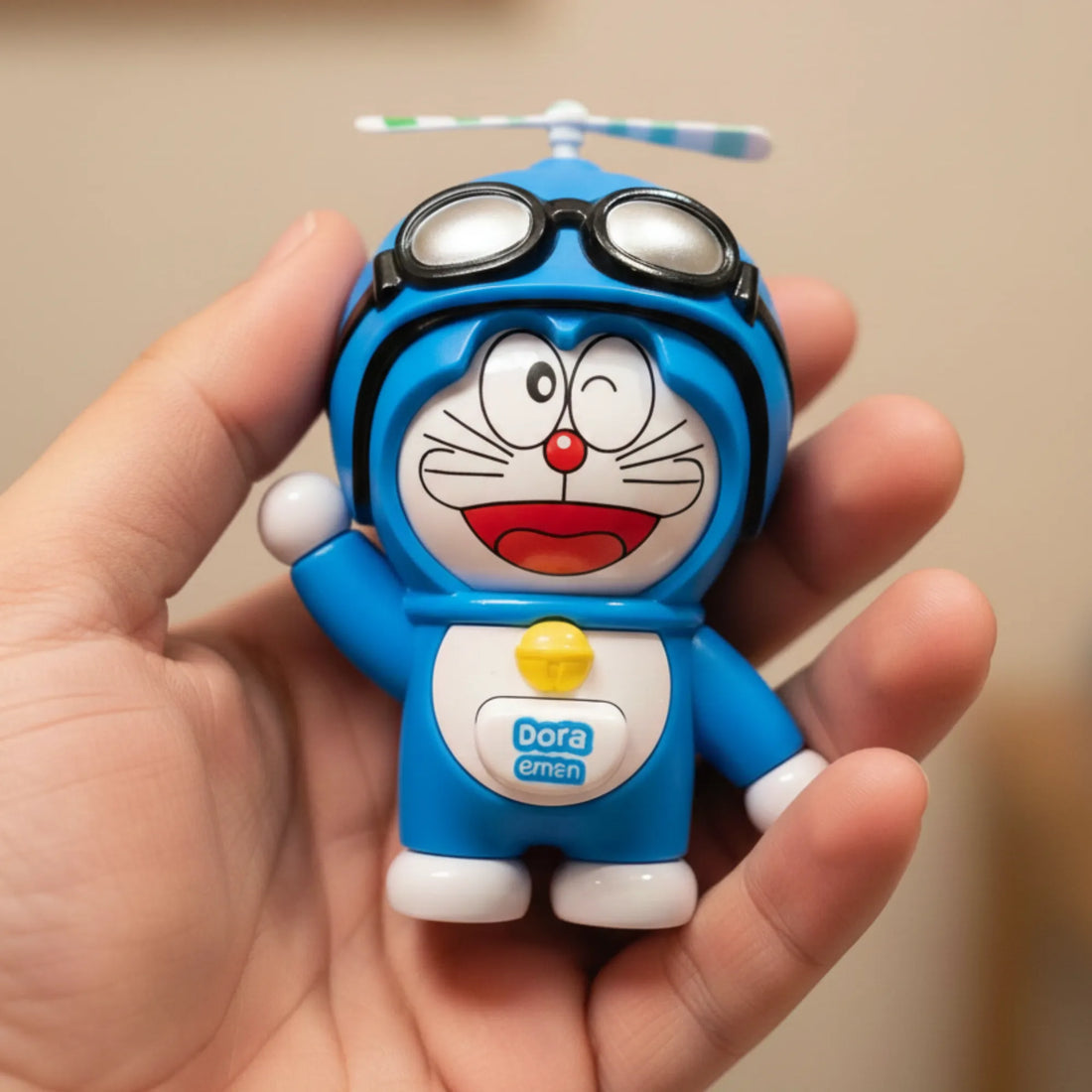 Cute 3d Face-Changing Keychain with Bamboo Copter- 3-Mood Cartoon Bag Charm for Keys, Backpacks & Gifts