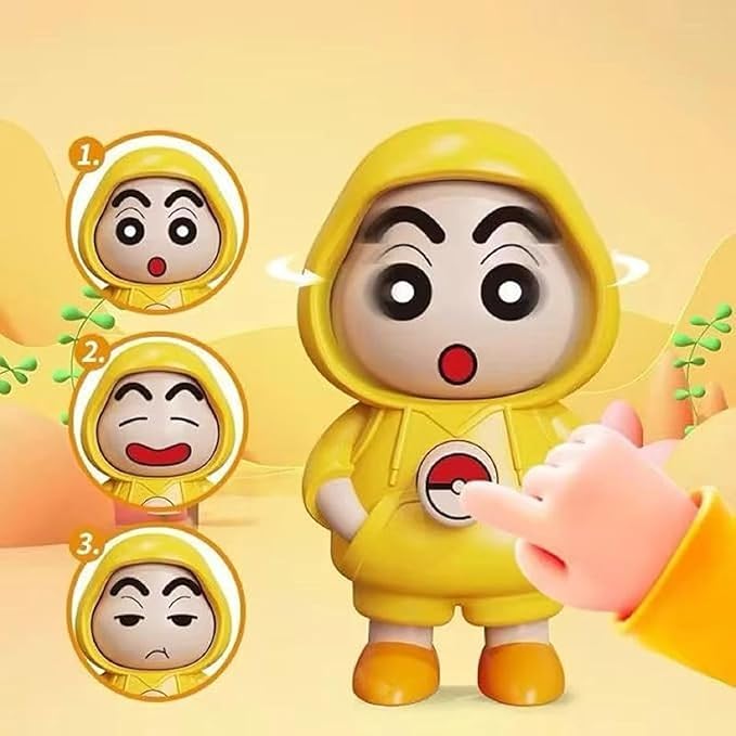 Cute Face-Changing Keychain - 3D Cartoon Key Holder (Multicolour, 3 Expressions)