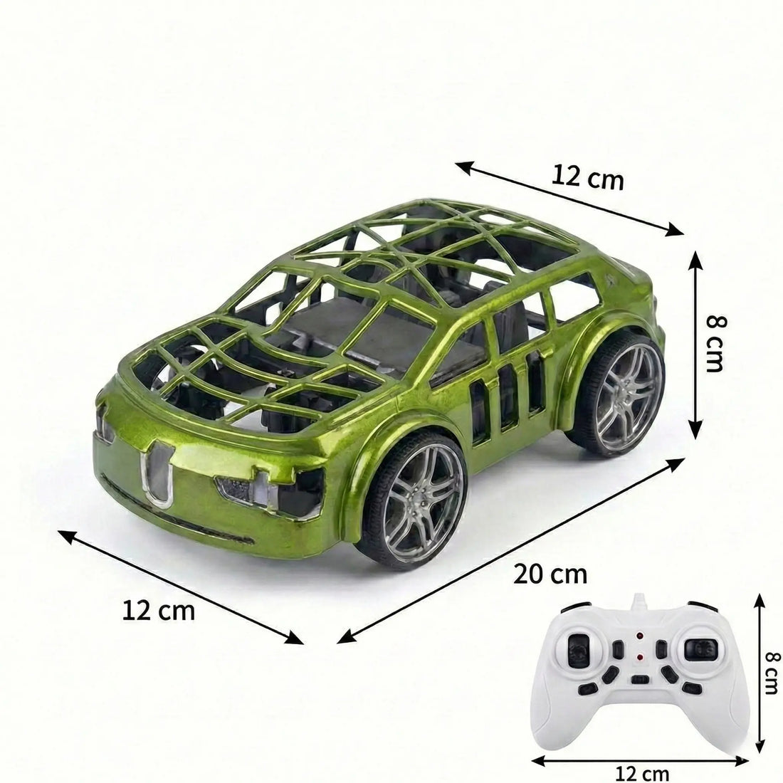 RC Flying Car Toy – Remote Control Anti-Crash Drift Car with LED Lights & Rechargeable Battery (Ages 6+)