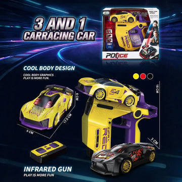 2-Player Infrared Battle RC Car Toy with Shoot & Knock-Down Action | Remote Control Racing Game