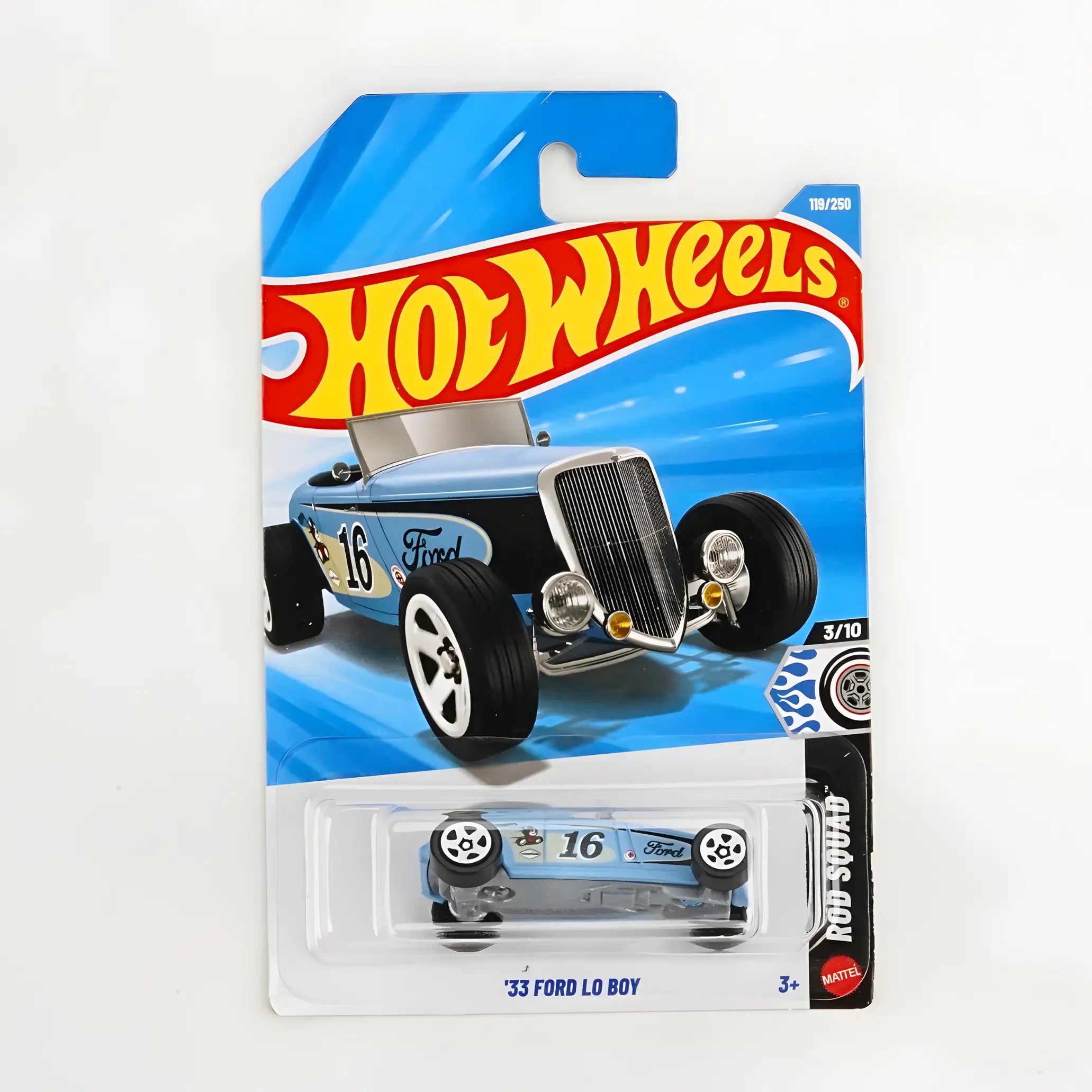 Hot Wheels '33 Ford Lo Boy Blue 2026 Rod Squad