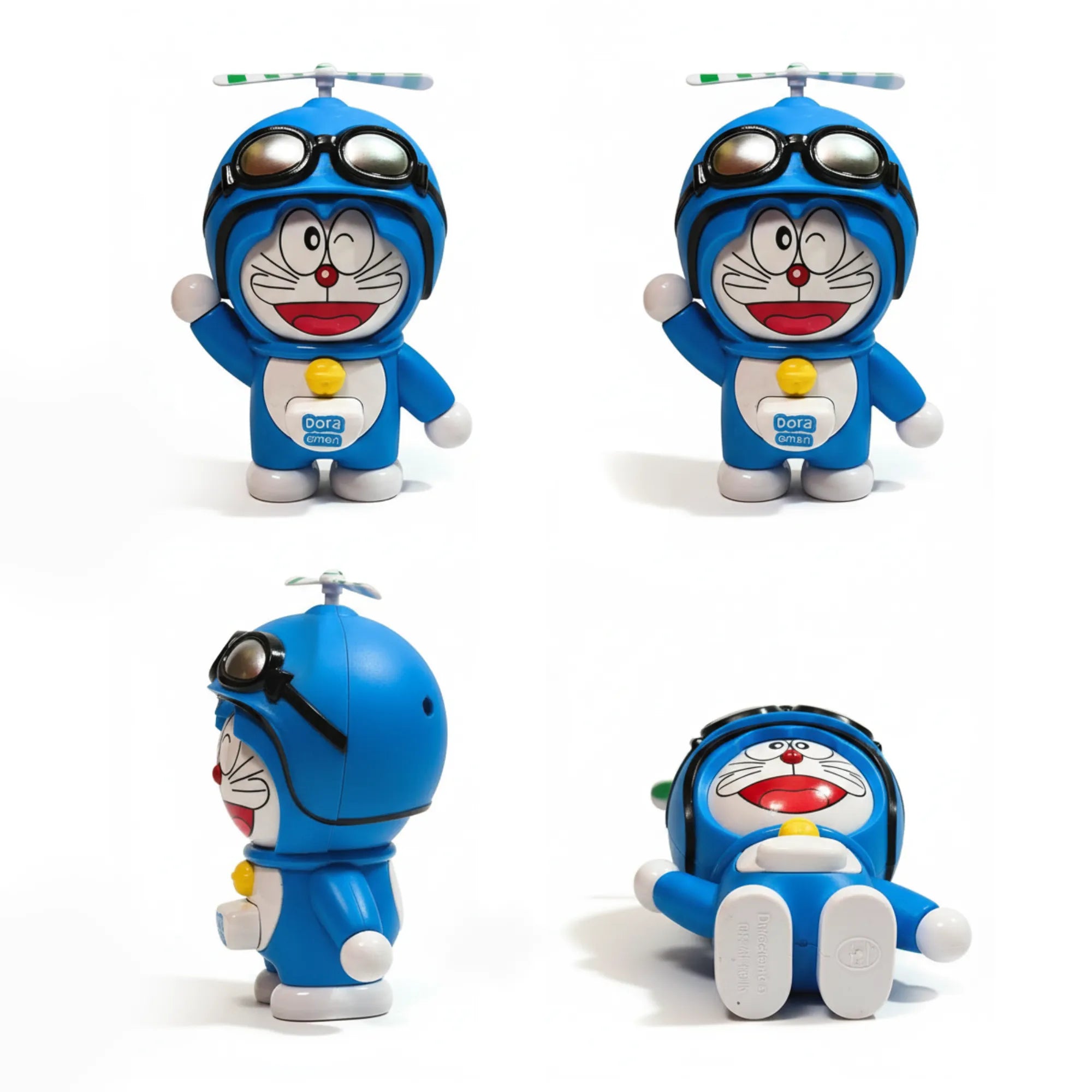 Cute 3d Face-Changing Keychain with Bamboo Copter- 3-Mood Cartoon Bag Charm for Keys, Backpacks & Gifts