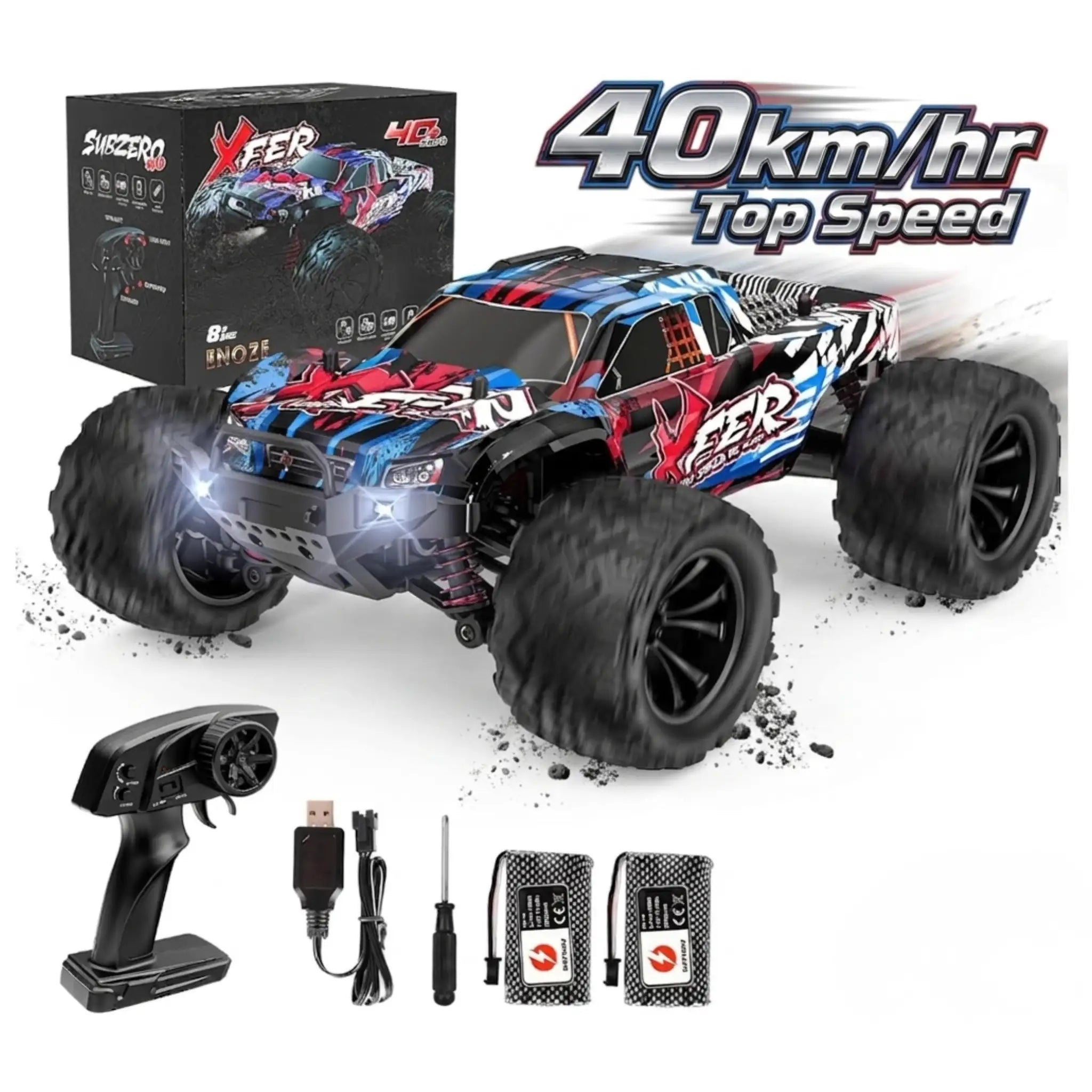 Toys RC Monster Truck Hobby Grade 45KM+ Speed 4WD 1:16 Remote Control Car
