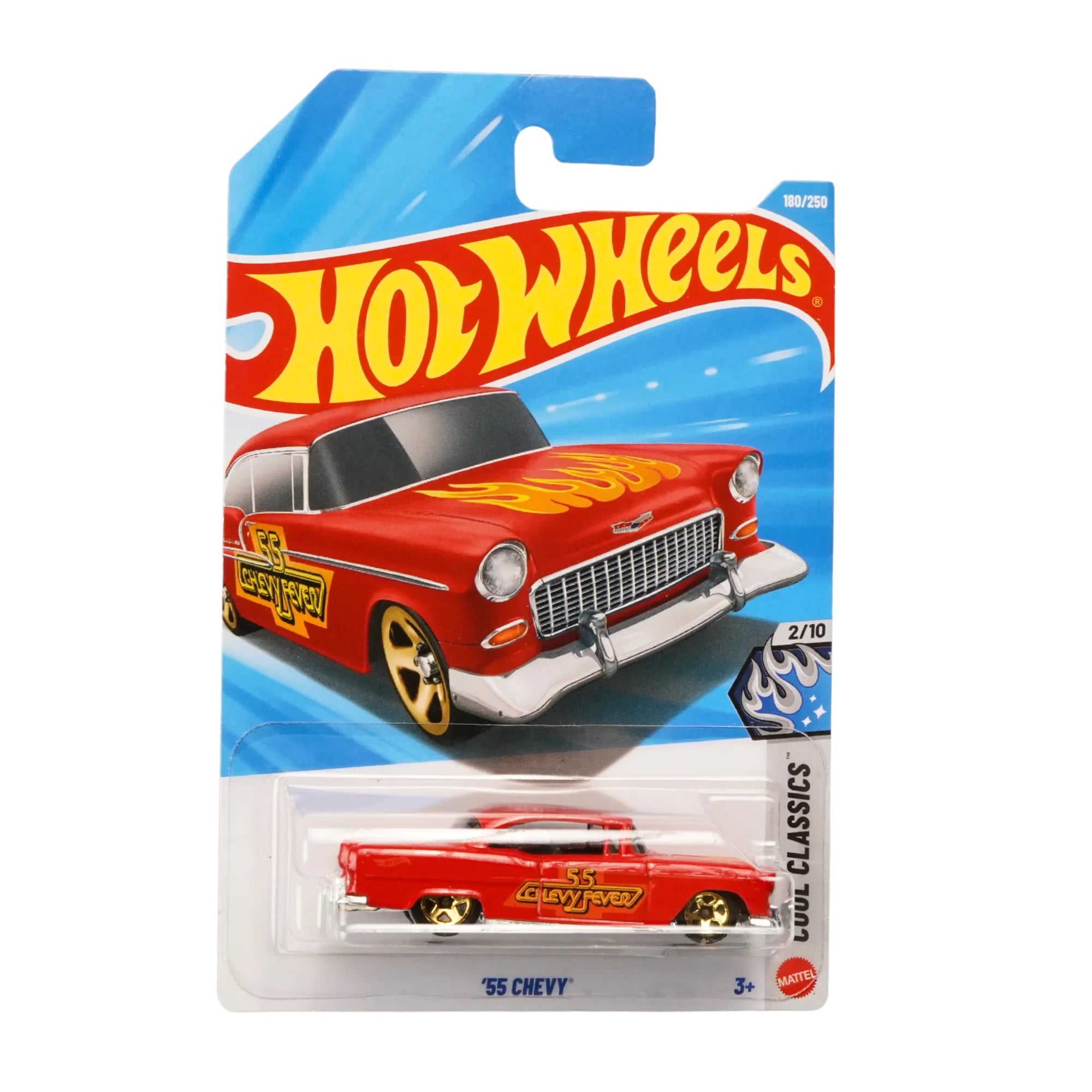 Hot Wheels ’55 Chevy 1:64 Die-Cast Classic American Hot Rod Collectible Car