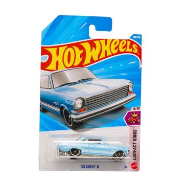 Hot Wheels ’63 Chevy II 1:64 Die-Cast Classic American Muscle Car Collectible