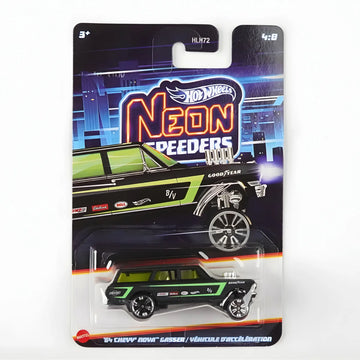 Hot Wheels Neon Speeders '64 Chevy Nova Gasser Die-Cast Car