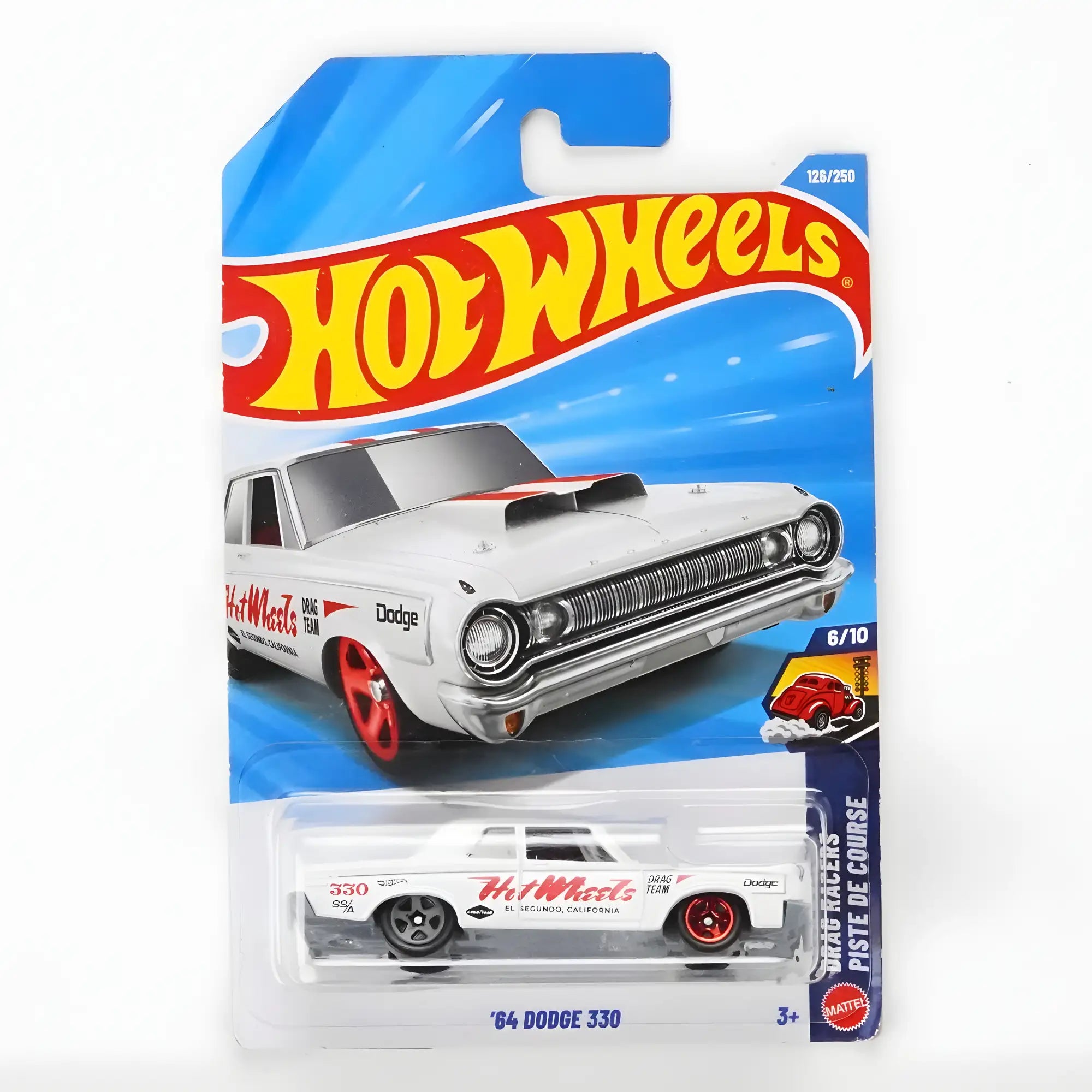 Hot Wheels 64 Dodge 330 White 2026