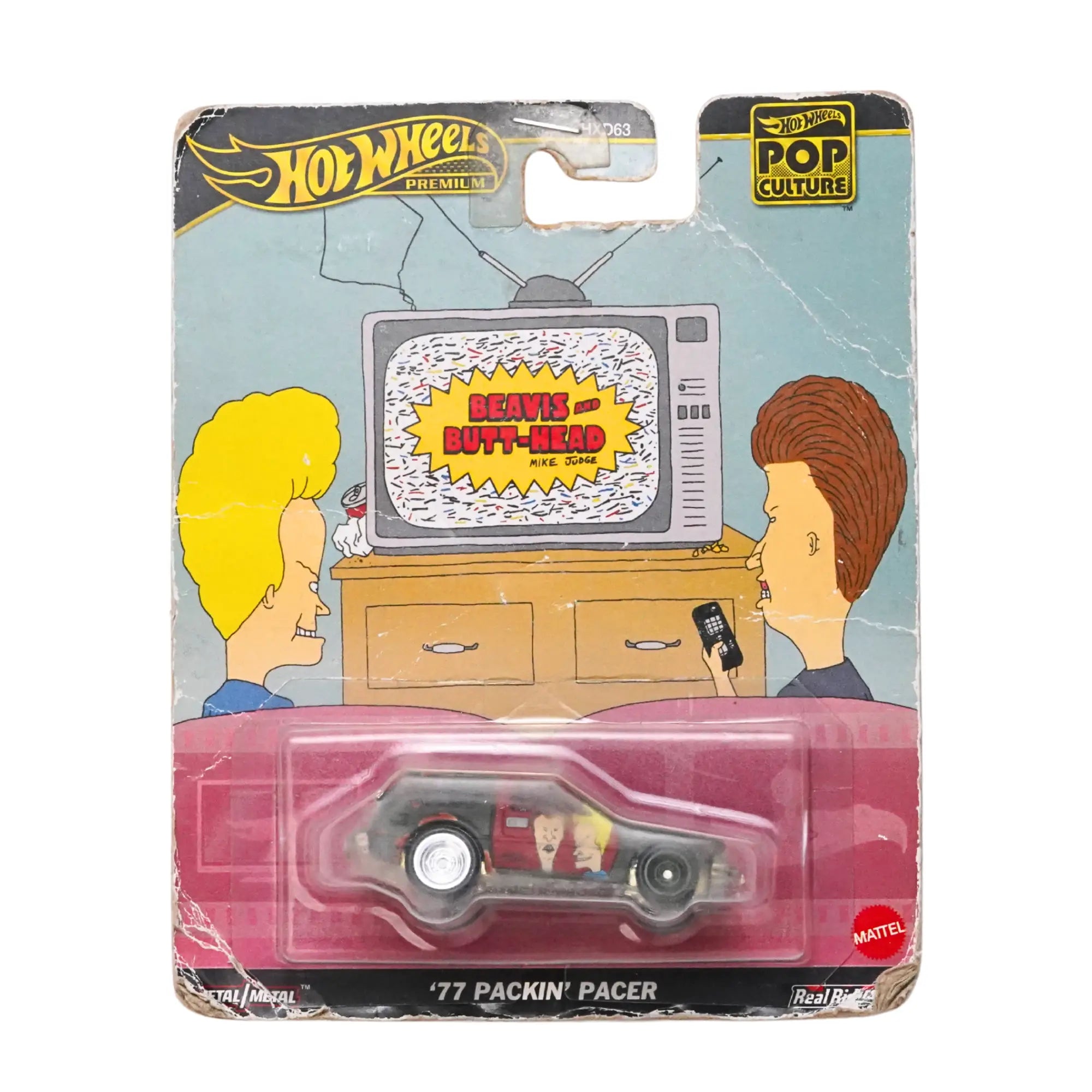 Hot Wheels Premium '77 Packin' Pacer Beavis and Butt-Head Pop Culture 1:64 Die-Cast Collectible