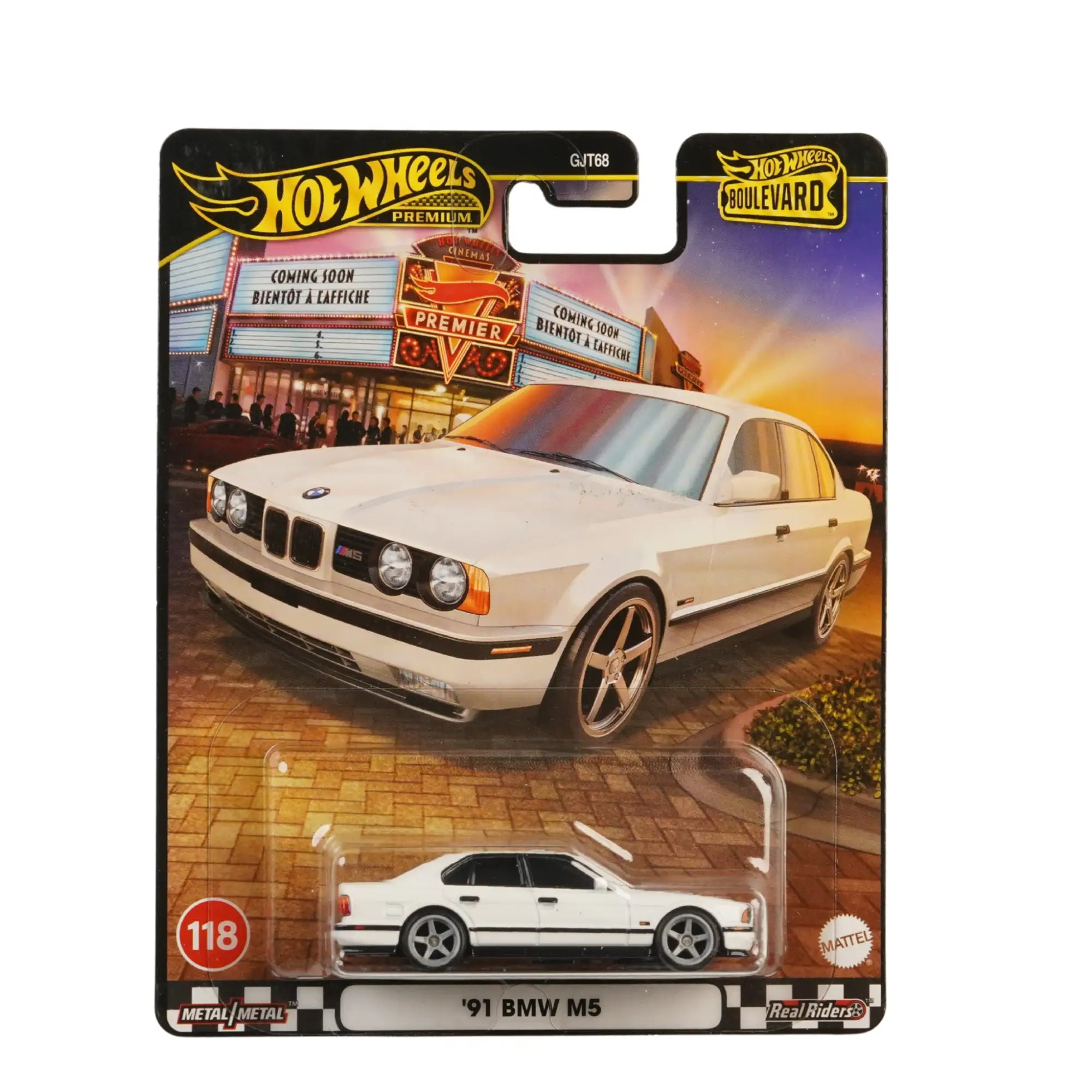 Hot Wheels Premium ’91 BMW M5 Imported 1:64 Die-Cast Collectible Sports Sedan