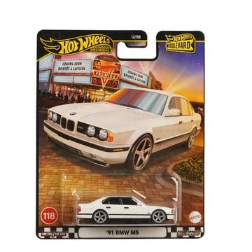 Hot Wheels Premium ’91 BMW M5 Imported 1:64 Die-Cast Collectible Sports Sedan