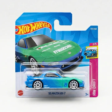 Hot Wheels ’95 Mazda RX-7 Short Card Rare Collectible (Imported from UK)