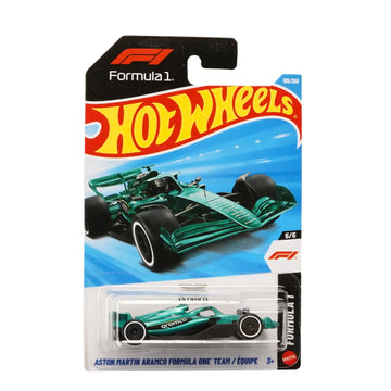 Hot Wheels Premium Aston Martin Aramco Formula One Team F1 Car 1:64 Die-Cast Collectible