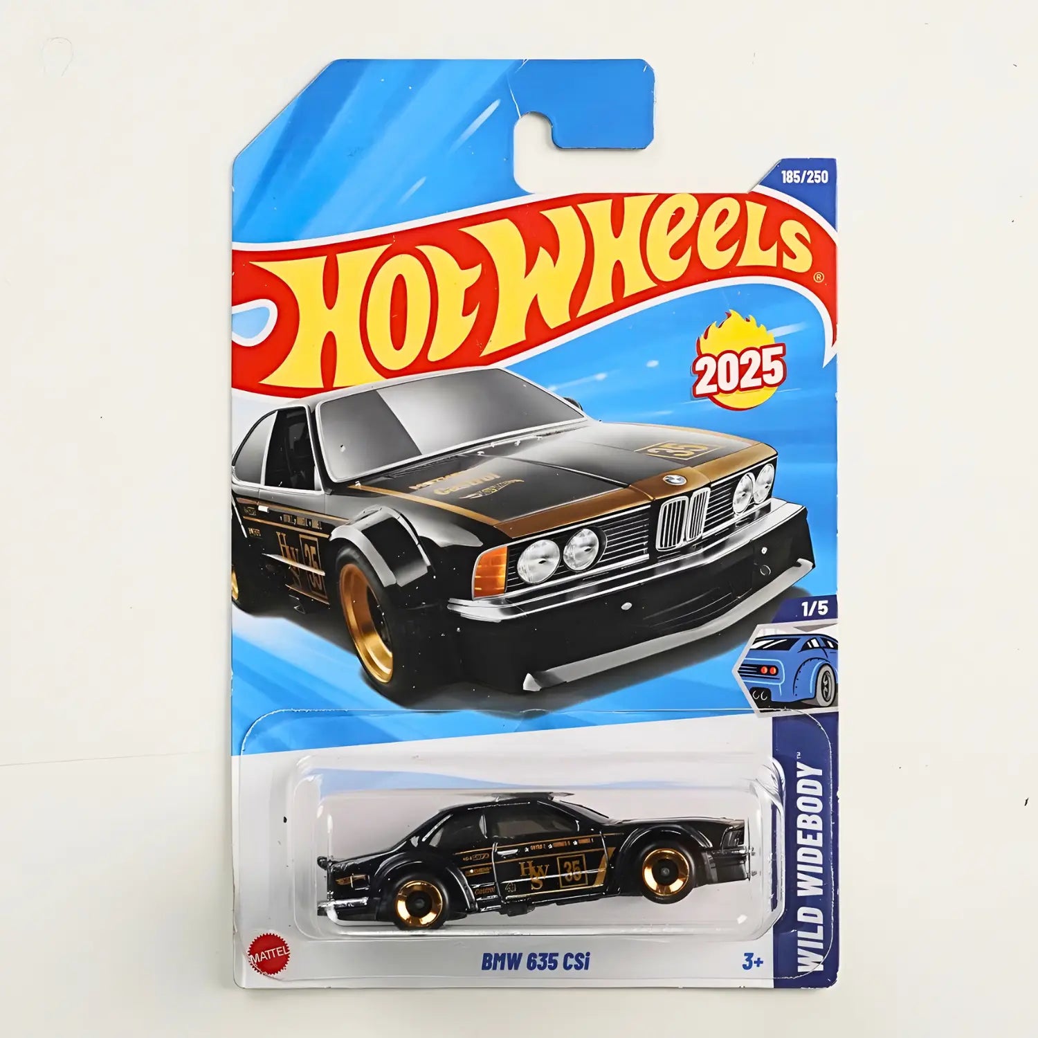 [Imported] Hot Wheels BMW 635 CSi (Black) 1:64 Die-Cast