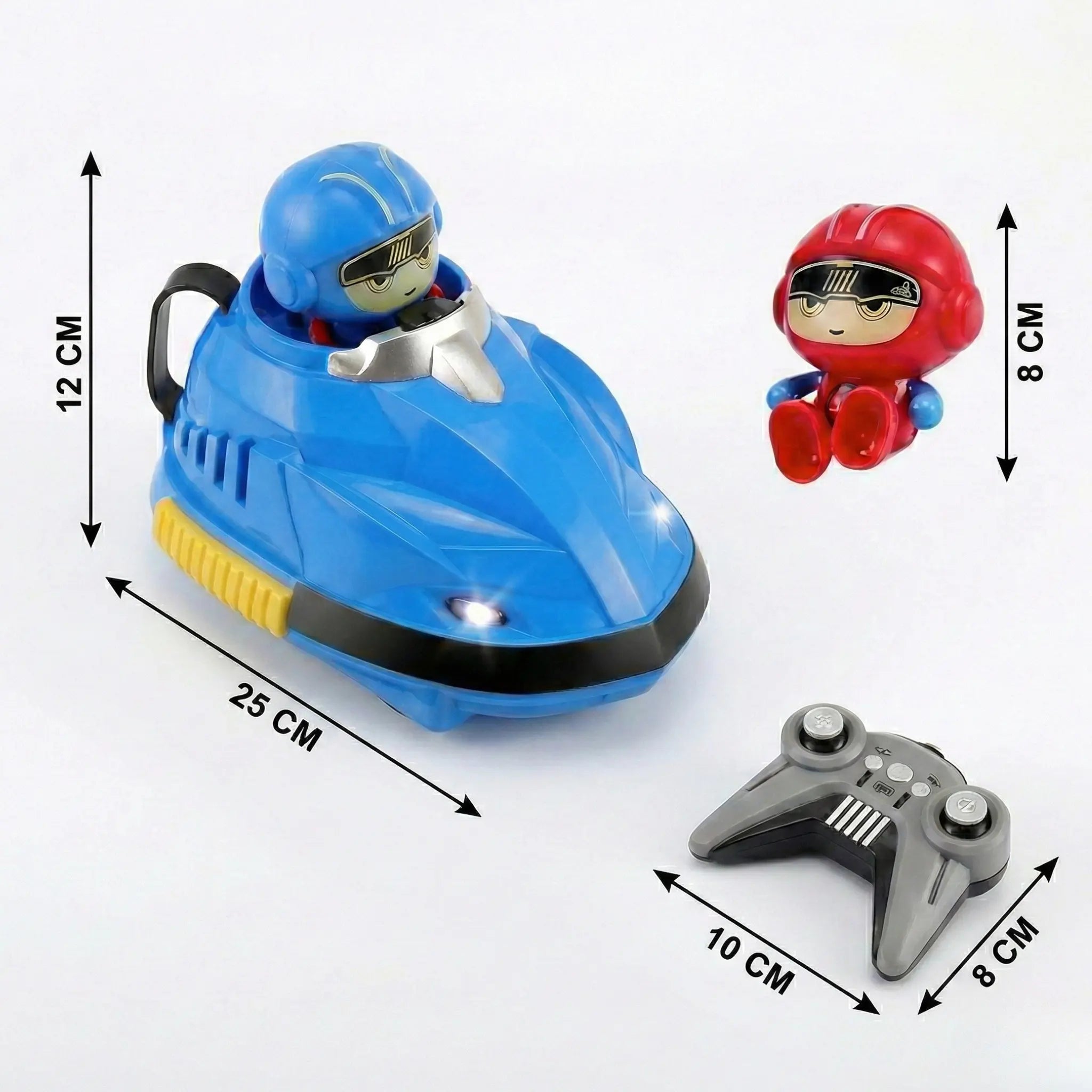 Pop-Out Driver Action RC Cars with Collision Battle Playe Set for 2 Players