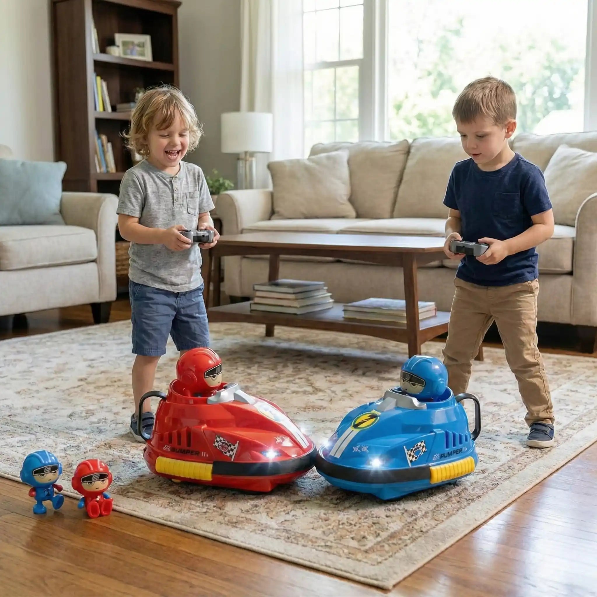 Pop-Out Driver Action RC Cars with Collision Battle Playe Set for 2 Players