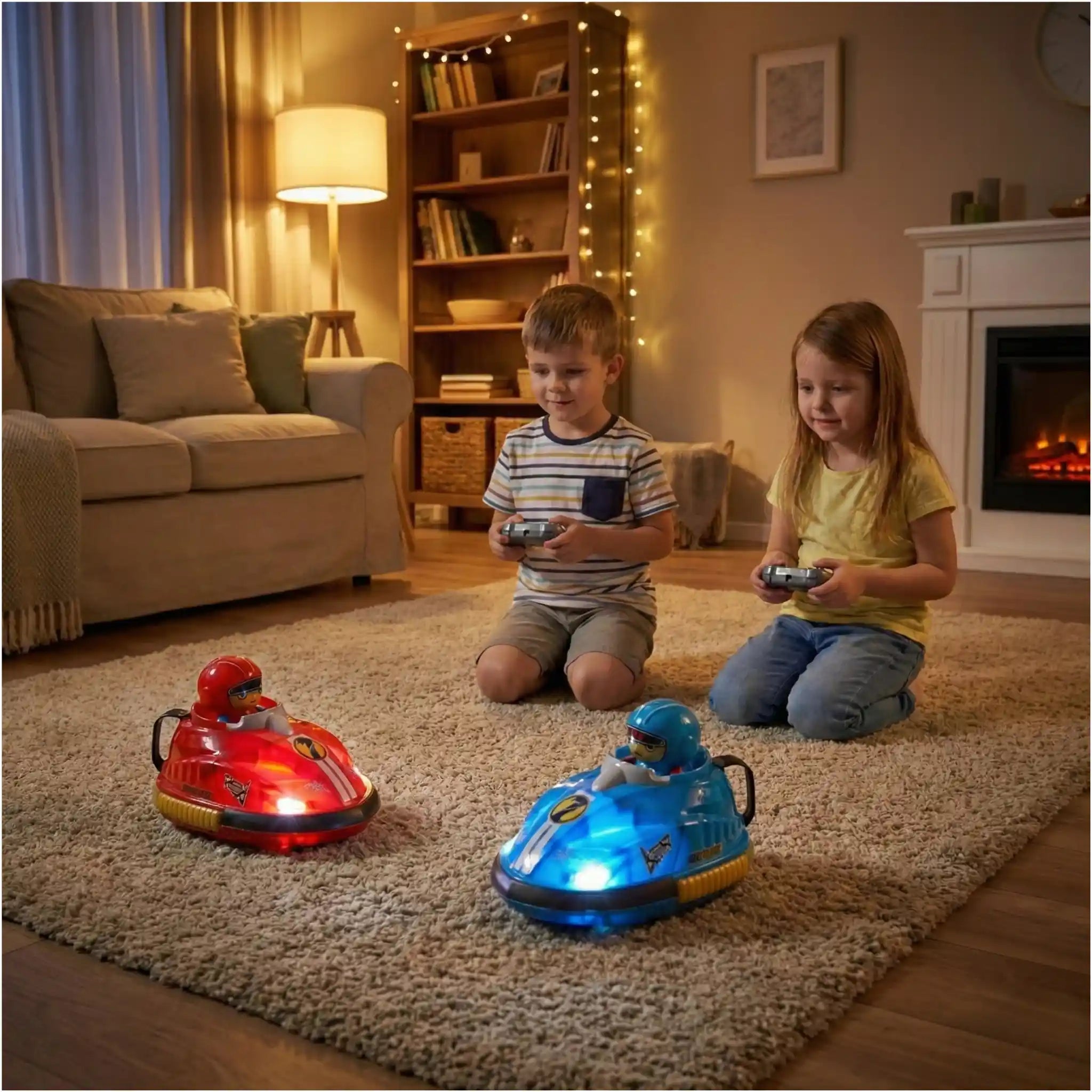 Pop-Out Driver Action RC Cars with Collision Battle Playe Set for 2 Players