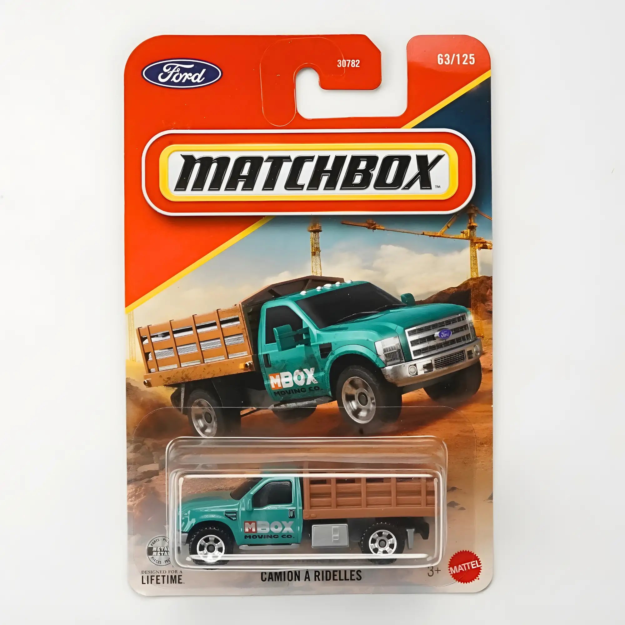 Matchbox Ford F-350 Stake Bed Truck / Camion A Ridelles Die-Cast Car