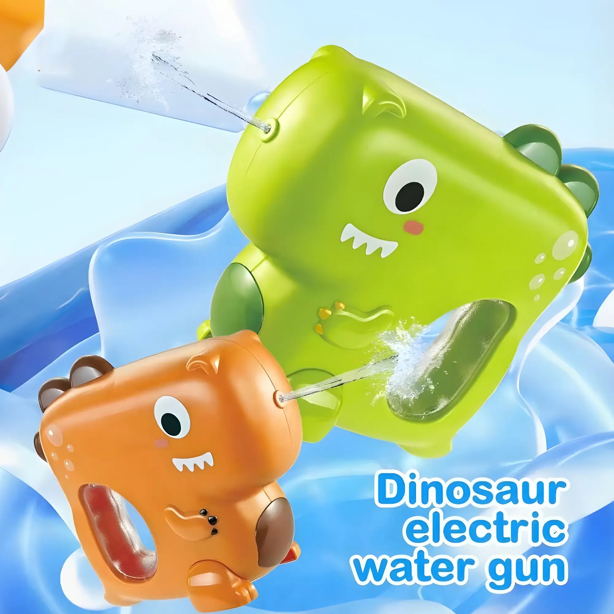 Dinosaur Design Electric Water Gun for Kids | Battery-Operated Automatic Holi Pichkari