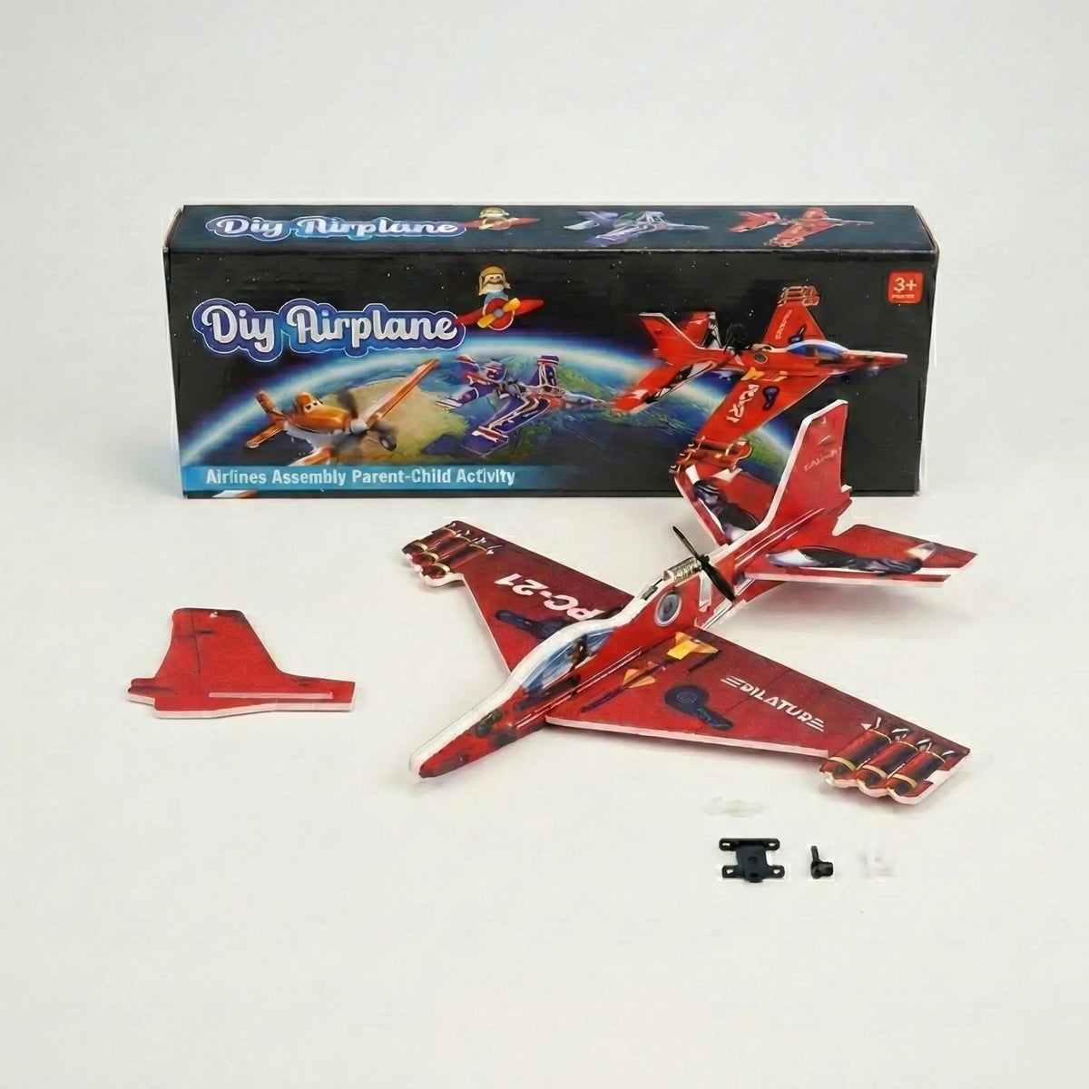 Toy Plane Using Motor DIY Motorized Throw Airplane Kit | Rechargeable Electric Motor Flying ...