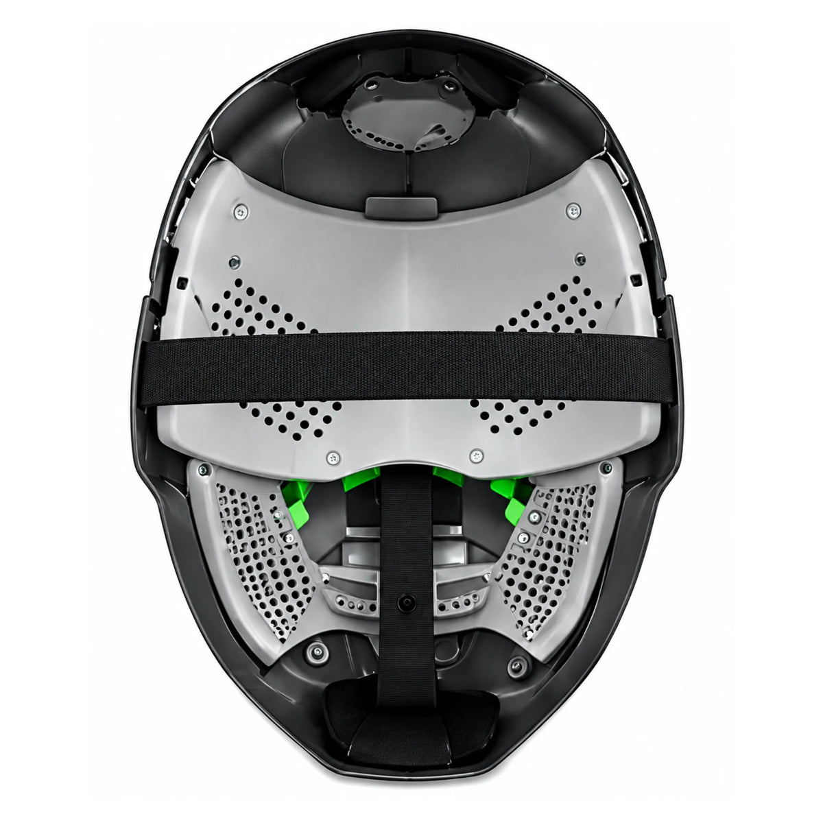 Doctor Doom LED Mask with Hood – Luminous Green Eyes, Sound Effect & Expression Change, Silver Metallic Cosplay Mask for Kids & Adults