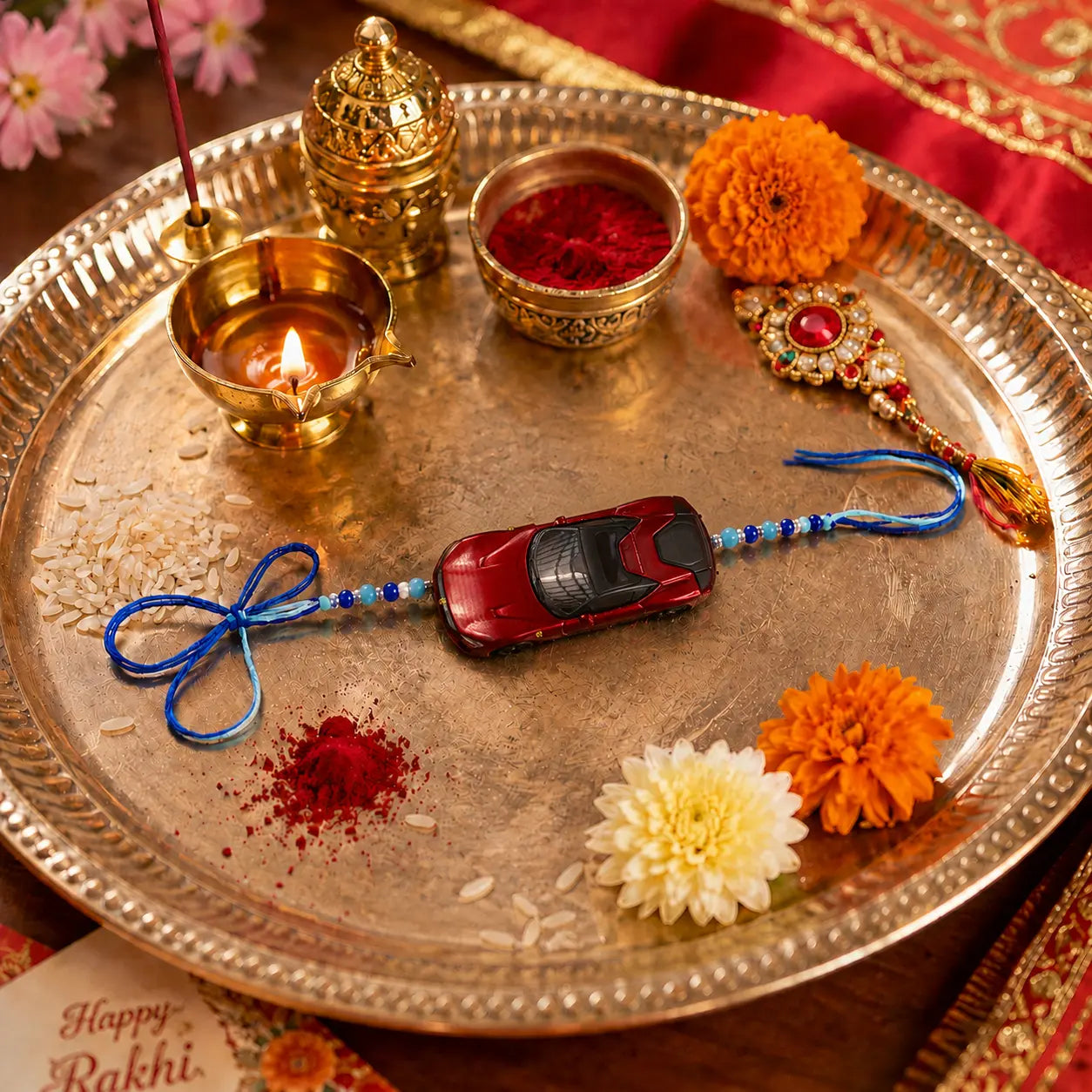 Die-Cast Ferrari 12Cilindri Rakhi | Ferrari Supercar Rakhi for Car Lovers & Collectors