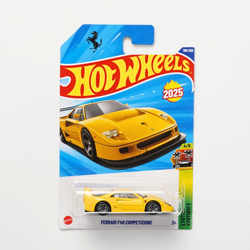 Hot Wheels Ferrari F40 Competizione Yellow Factory Fresh Collector Die-Cast