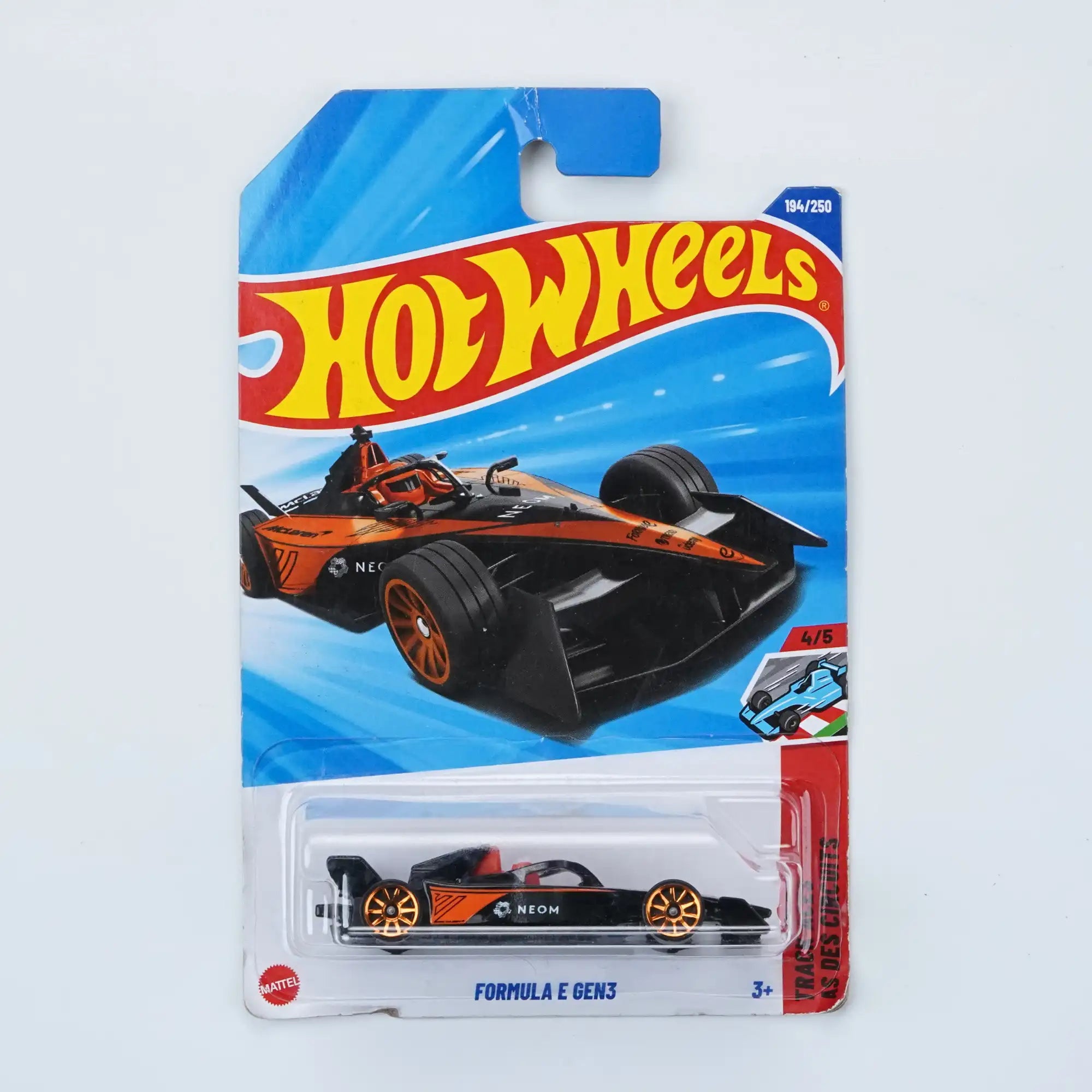 Hot Wheels Formula E Gen3 Electric Race Car Die-Cast