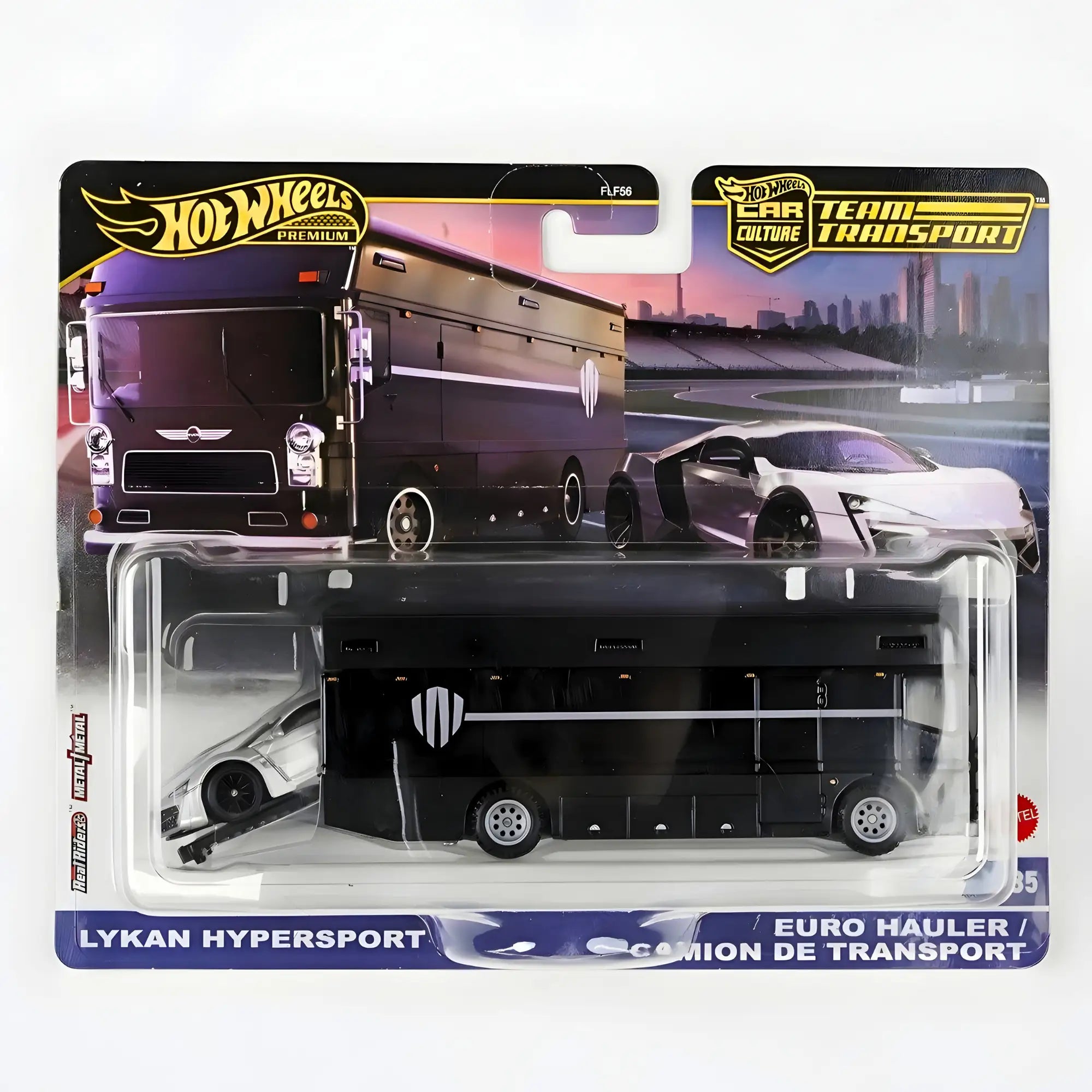 Hot Wheels Car Culture Team Transport Lykan Hypersport with Euro Hauler Die-Cast