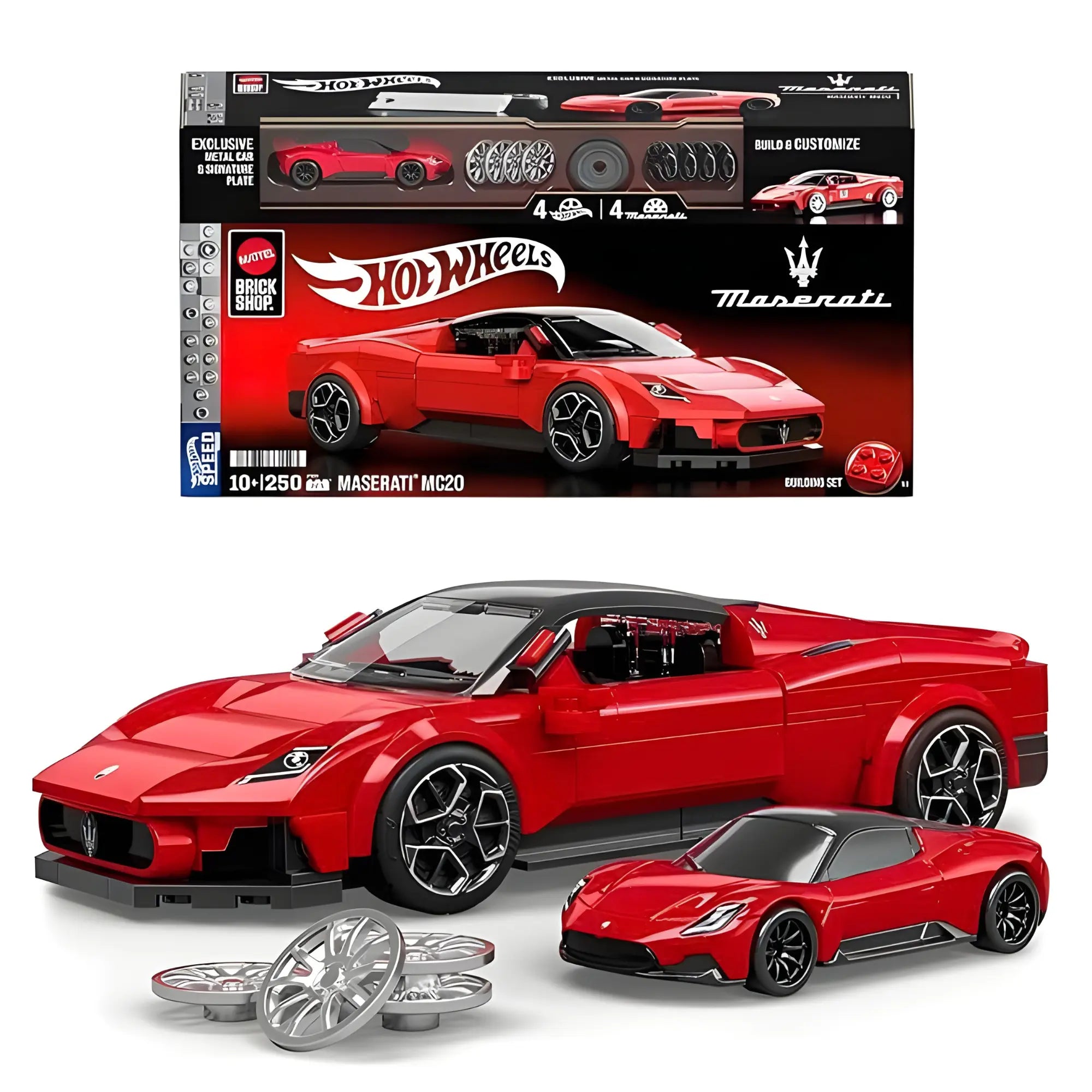 IMPORTED HOT WHEELS SPEED SERIES MASERATI MC20 CONSTRUCTION KIT 250 PIECES