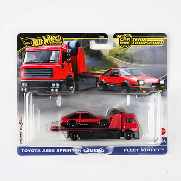 Hot Wheels Car Culture Team Transport Toyota AE86 Sprinter Trueno Fleet Street Die-Cast