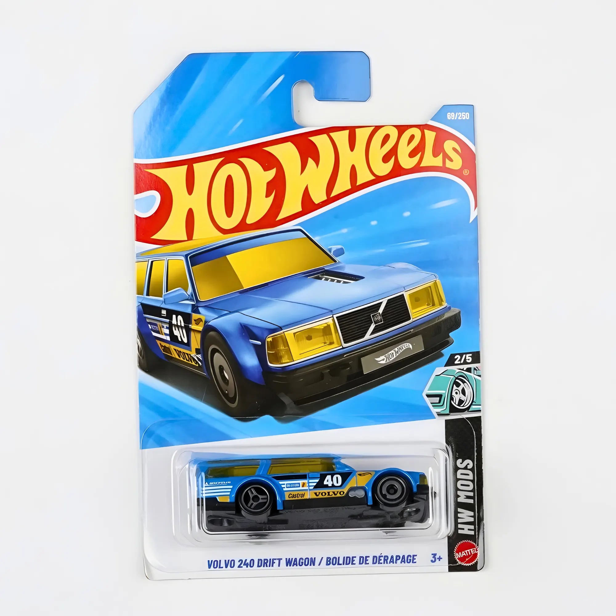 HOT WHEELS VOLVO 240 DRIFT WAGON / BOLIDE DE DÉRAPAGE DIE-CAST