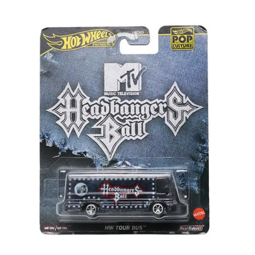 Hot Wheels Premium HW Tour Bus MTV Headbangers Ball Pop Culture 1:64 Die-Cast Collectible