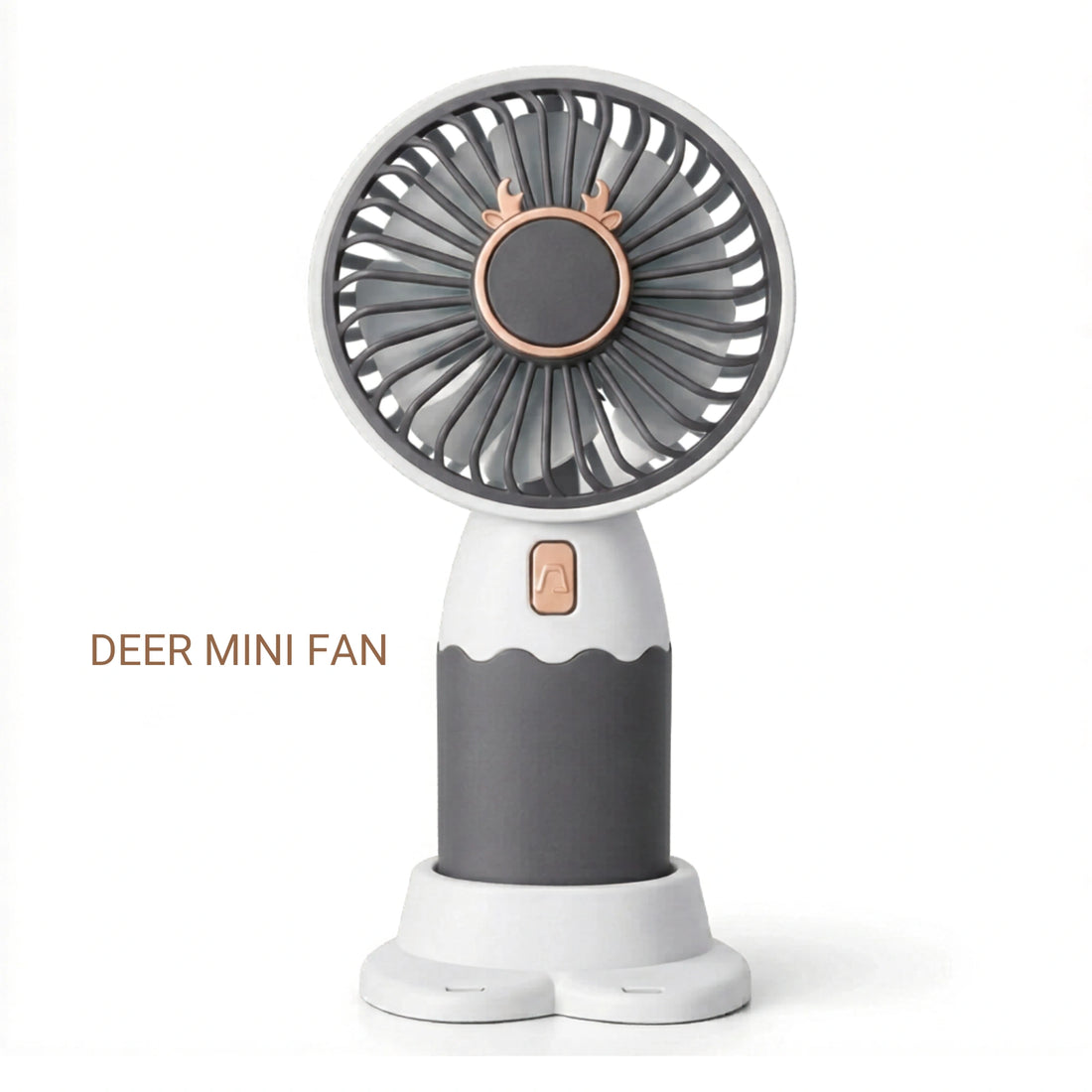 Mini Rechargeable Handheld Fan with 3 Speed Modes, Desktop Stand, Phone Holder & Type-C Charging