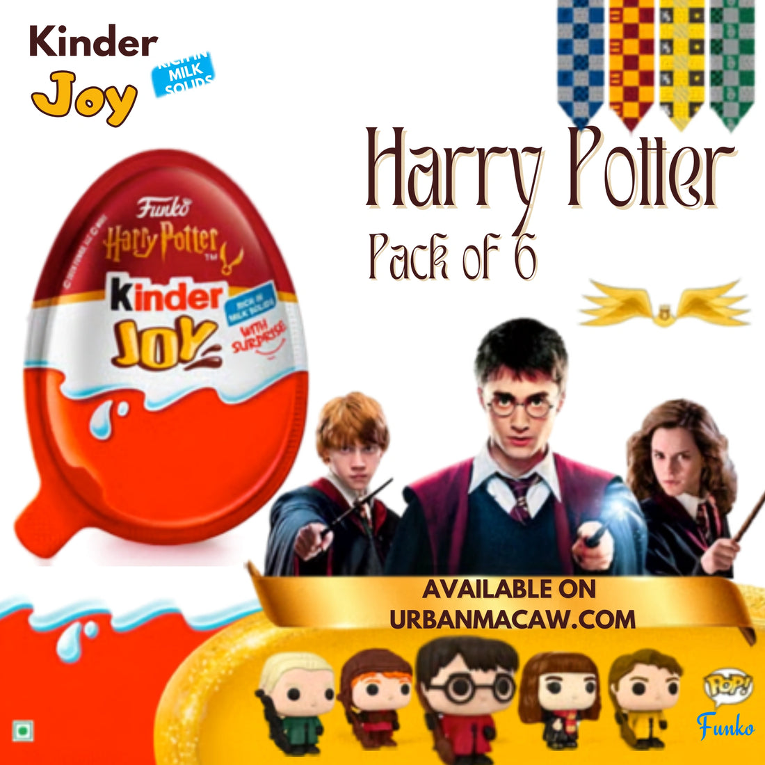 Kinder Joy Harry Potter India 2026 Edition Pack of 6