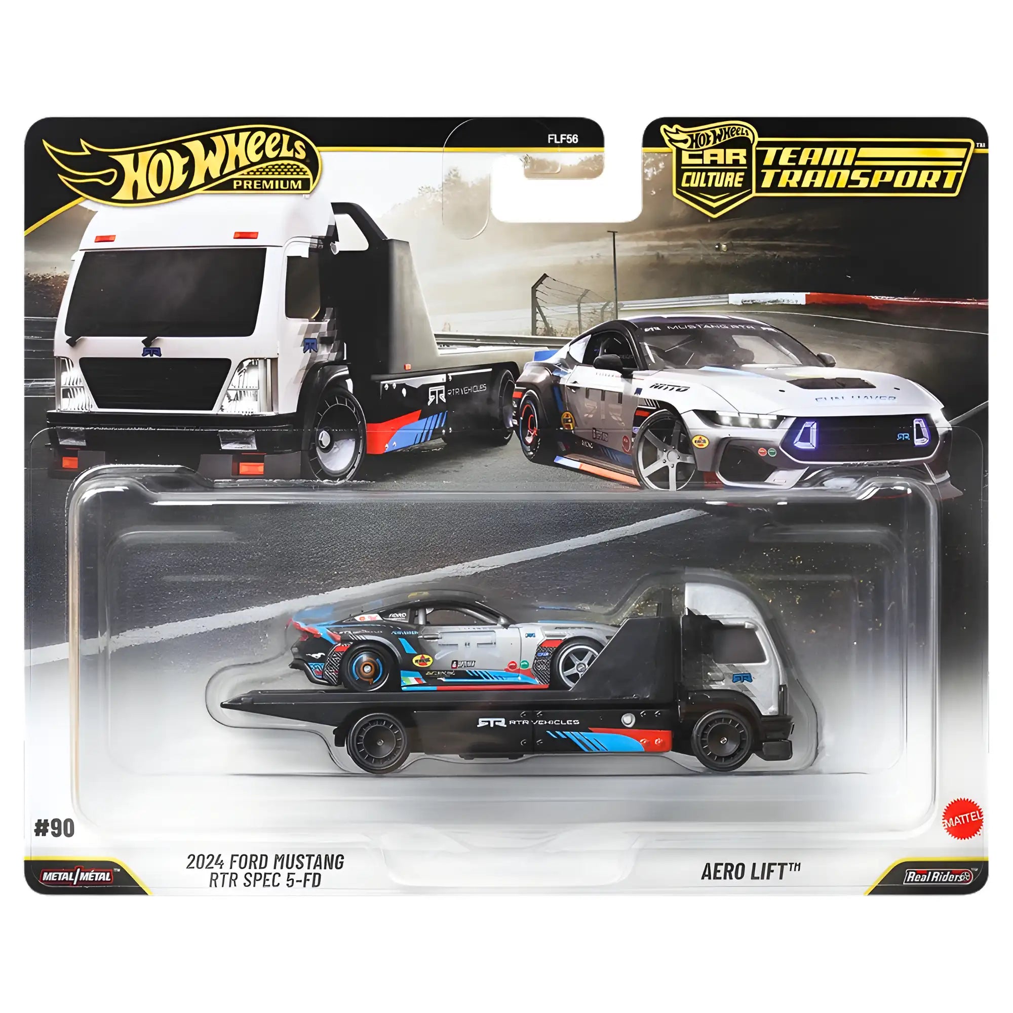 Hot Wheels Car Culture Team Transport 2024 Ford Mustang RTR Spec 5-FD + Aero Lift 2026