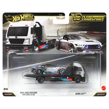 Hot Wheels Car Culture Team Transport 2024 Ford Mustang RTR Spec 5-FD + Aero Lift 2026