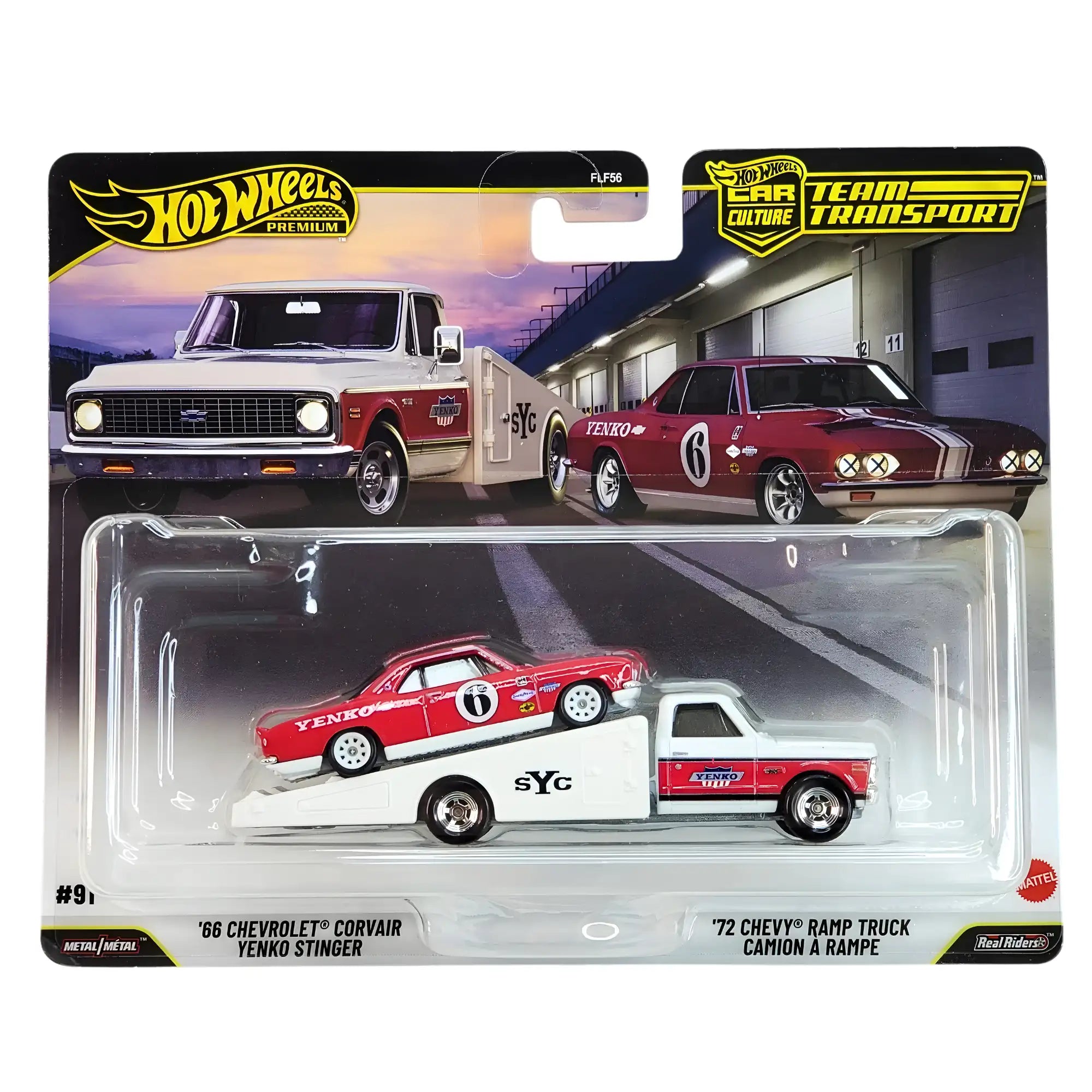 Hot Wheels Car Culture Team Transport '66 Chevrolet Corvair Yenko Stinger + '72 Chevy Ramp Truck 2026
