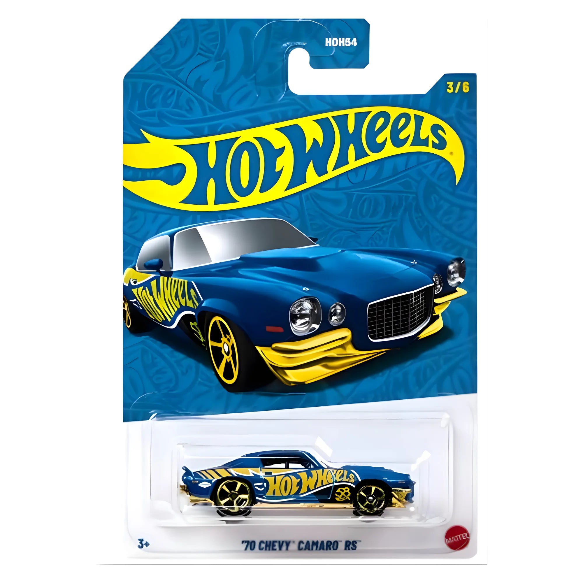Hot Wheels Premium ’70 Chevy Camaro RS 55th Anniversary Black & Gold 1:64 Die-Cast