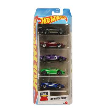 Hot Wheels Premium Exotic Supercars 5-Pack Aston Martin Vulcan, Ferrari SF90 Stradale, Ford GT,  Lamborghini Huracán LP 610-4, Lotus Evija, 1:64 Die-Cast