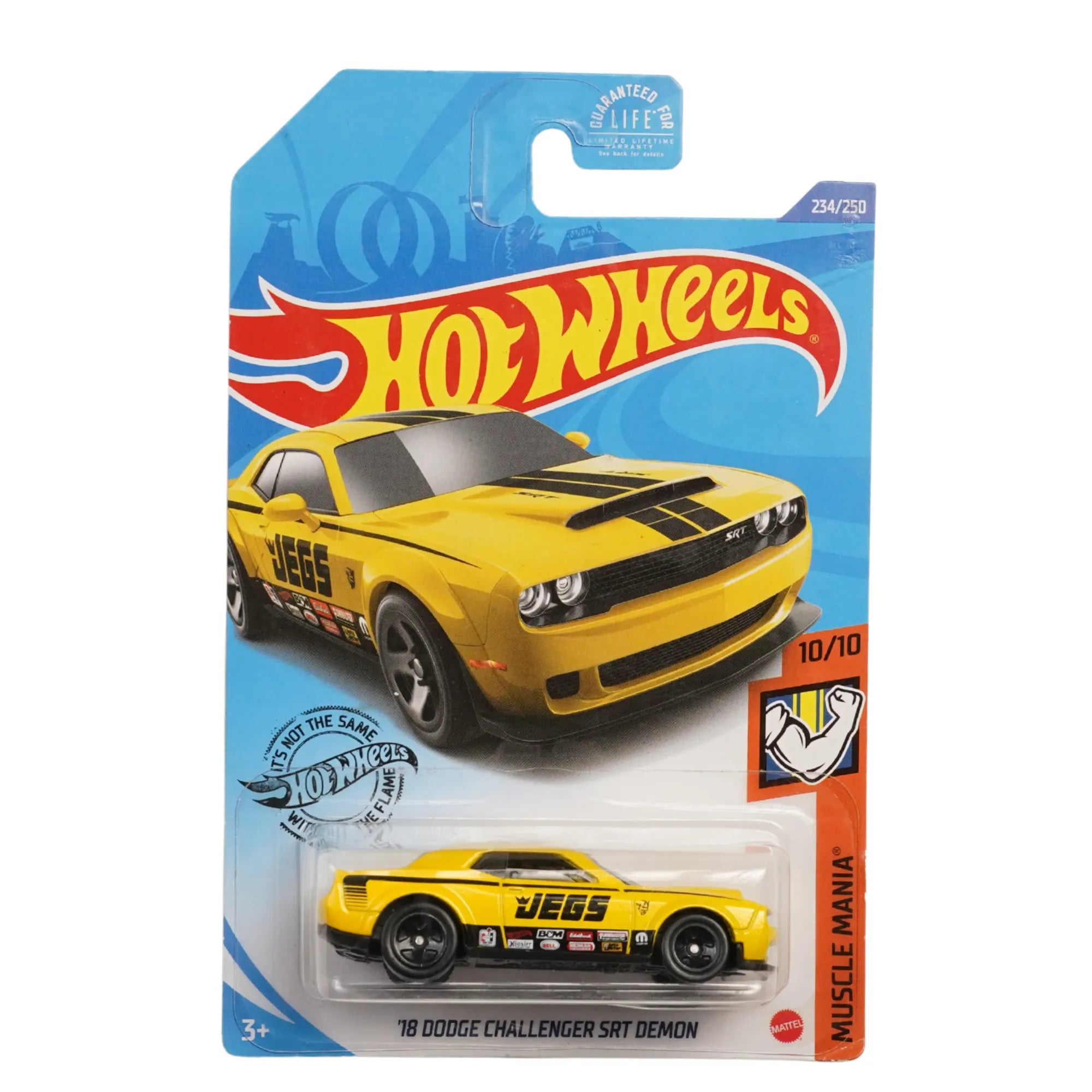 Hot Wheels ’18 Dodge Challenger SRT Demon Guaranteed For Life 1:64 Die-Cast Muscle Car Collectible